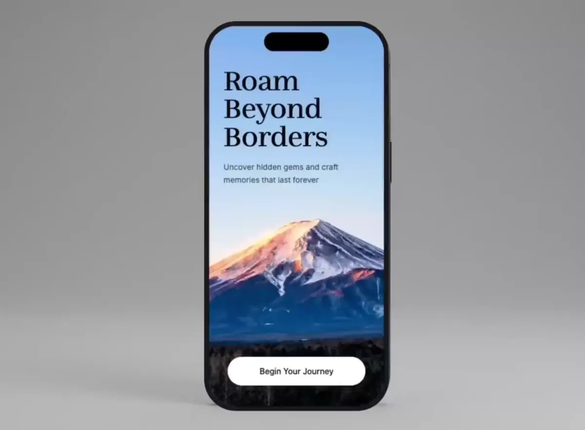 Travel App Design